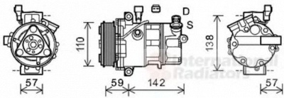VAN WEZEL 0100k127 -  Компрессор, кондиционер